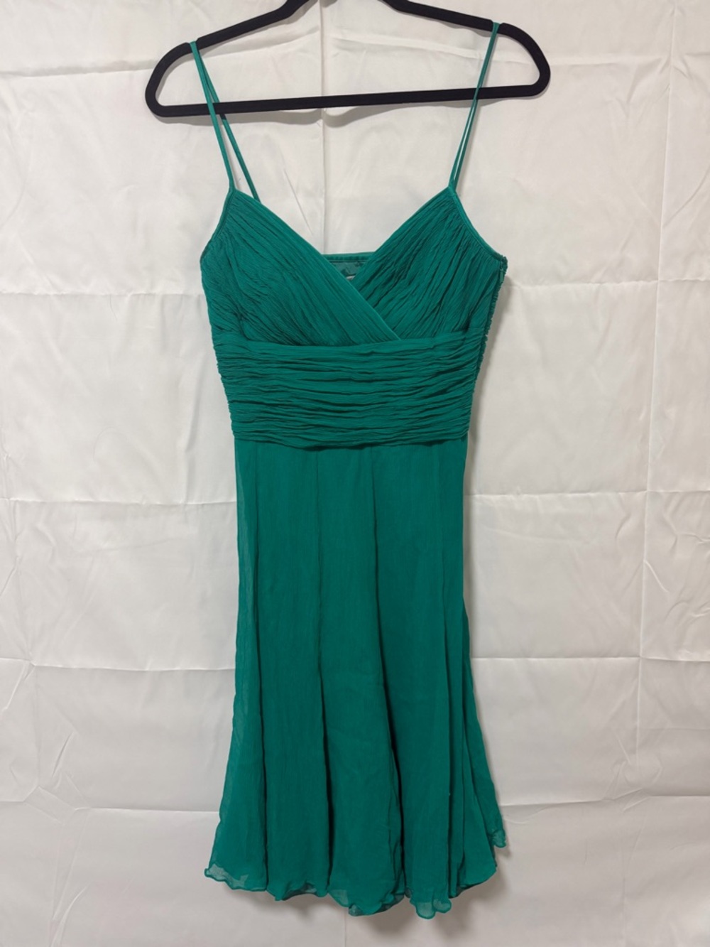 Maggy London Teal Spaghetti-Strap Midi Dress